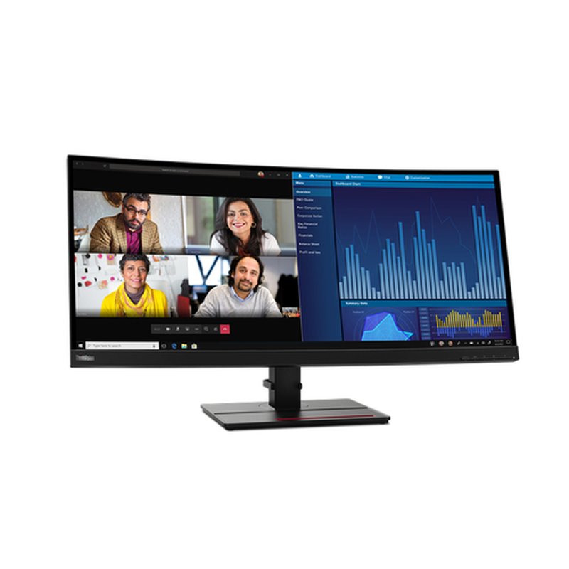 Lenovo ThinkVision P34w-20 LED display 86,7 cm (34.1") 3440 x 1440 Pixeles Wide Quad HD Negro