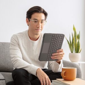 Logitech Folio Touch Gris Smart Connector QWERTY Inglés internacional