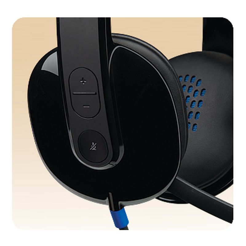 Logitech H540 USB Computer Headset Auriculares Alámbrico Diadema Oficina/Centro de llamadas USB tipo A Negro - Imagen 13