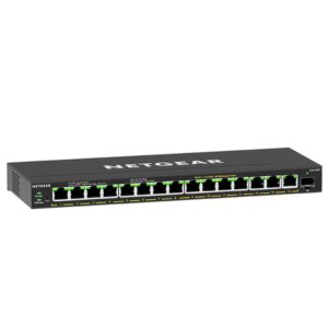 NETGEAR GS316EP-100PES switch Gestionado Gigabit Ethernet (10/100/1000) Energía sobre Ethernet (PoE) Negro