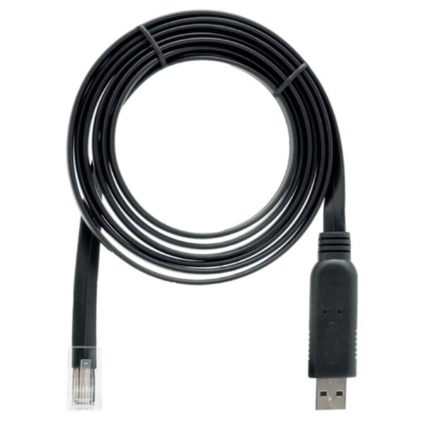 QNAP CAB-CONSOLE-URJ45-1M8 cable USB 1,8 m RJ-45 USB A Negro