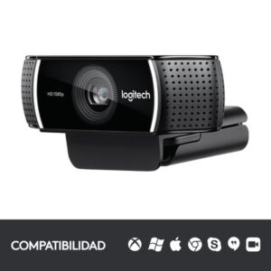 Reacondicionado | Logitech C922 Pro Stream cámara web 1920 x 1080 Pixeles USB Negro