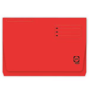 SUBCARPETA CON BOLSA Y SOLAPA INTENSAS 320 GRS FOLIO COLOR ROJO GIO 400040684 | PACK 25 UNIDADES