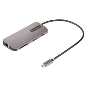 StarTech.com Adaptador Multipuertos USB C de Vídeo 4K a 60Hz, con Hub de 3 Puertos USB-A de 5Gbps, Entrega de Alimentación USB de 100W, Red Ethernet, SD/microSD, Cable de 30cm StarTech.com Adaptador Multipuertos USB C de Vídeo 4K a 60Hz, con Hub de 3 Puertos USB-A de 5Gbps, Entrega de Alimentación USB de 100W, Red Ethernet, SD/microSD, Cable de 30cm