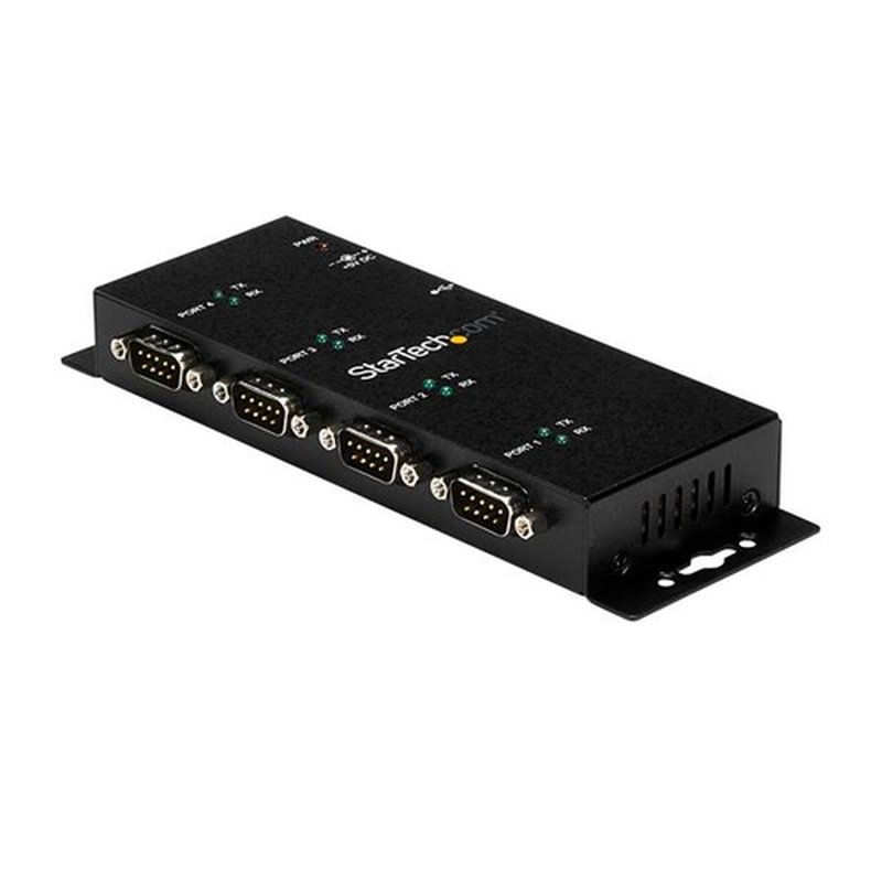 StarTech.com Concentrador Adaptador USB a Serie RS232 DB9 4 Puertos – Riel DIN Industrial y Montaje en Pared - Imagen 2