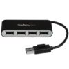 StarTech.com Concentrador Ladrón USB 2.0 de 4 Puertos con Cable Integrado - Hub Portátil USB 2.0 StarTech.com Concentrador Ladrón USB 2.0 de 4 Puertos con Cable Integrado - Hub Portátil USB 2.0