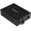 StarTech.com Conversor Compacto de Medios Ethernet Gigabit a Fibra Multimodo LC - 550m