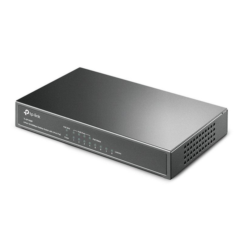 TP-Link TL-SF1008P switch No administrado Fast Ethernet (10/100) Energía sobre Ethernet (PoE) Oliva - Imagen 3