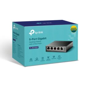 Alternative view of TP-Link TL-SG1005P switch No administrado Gigabit Ethernet (10/100/1000) Energía sobre Ethernet (PoE) Negro