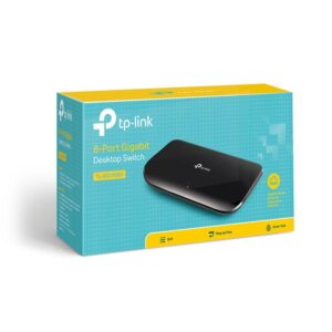 TP-Link TL-SG1008D switch No administrado Gigabit Ethernet (10/100/1000) Negro
