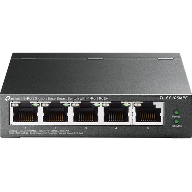 TP-Link TL-SG105MPE switch L2 Gigabit Ethernet (10/100/1000) Energía sobre Ethernet (PoE) Negro - Imagen 2