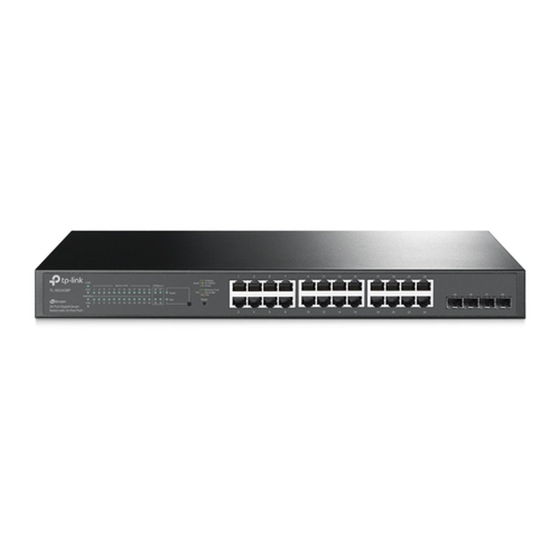 TP-Link TL-SG2428P Gestionado L2/L2+ Gigabit Ethernet (10/100/1000) Energía sobre Ethernet (PoE) 1U Negro