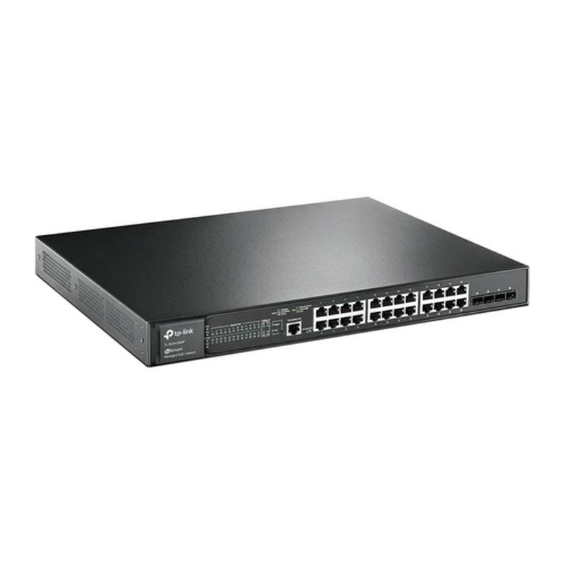 TP-Link TL-SG3428MP switch Gestionado L2/L3 Gigabit Ethernet (10/100/1000) Energía sobre Ethernet (PoE) 1U Negro - Imagen 2