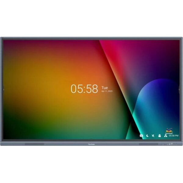 Viewsonic IFP7533-G pantalla de señalización Panel plano interactivo 190,5 cm (75") LCD 350 cd / m² 4K Ultra HD Negro Pantalla táctil Procesador incorporado Android 11