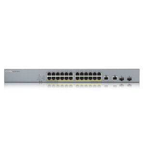 Zyxel GS1350-26HP-EU0101F switch Gestionado L2 Gigabit Ethernet (10/100/1000) Energía sobre Ethernet (PoE) Gris