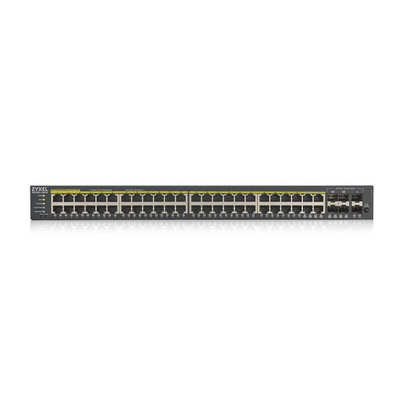 Zyxel GS1920-48HPV2 Gestionado Gigabit Ethernet (10/100/1000) Energía sobre Ethernet (PoE) Negro - Imagen 2