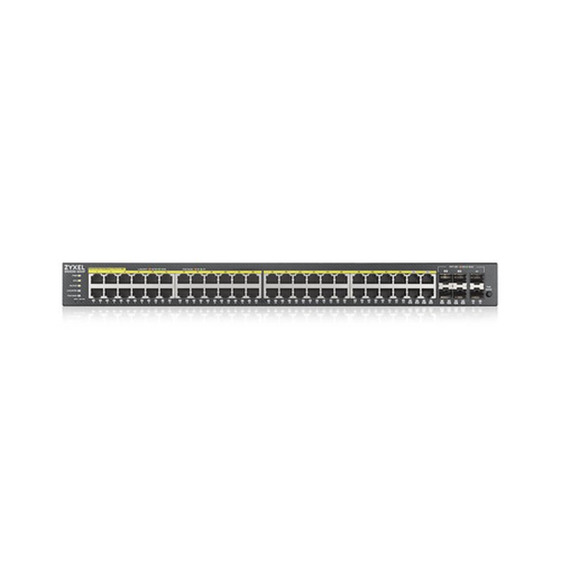 Zyxel GS2220-50HP-EU0101F switch Gestionado L2 Gigabit Ethernet (10/100/1000) Energía sobre Ethernet (PoE) Negro - Imagen 2