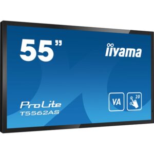 Alternative view of iiyama T5562AS-B1 pantalla de señalización Panel plano interactivo 138,7 cm (54.6") VA 500 cd / m² 4K Ultra HD Negro Pantalla táctil Procesador incorporado Android 8.0 24/7