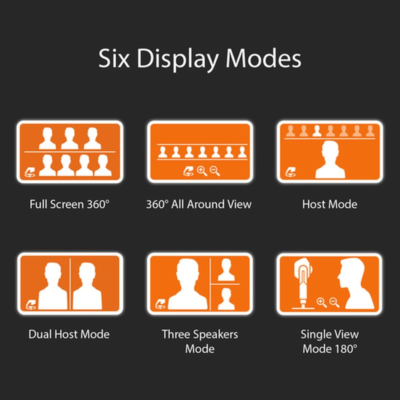 j5create JVU368-N Cámara web con altavoz alimentado por IA de 360° j5create JVU368-N Cámara web con altavoz alimentado por IA de 360° - Imagen 11