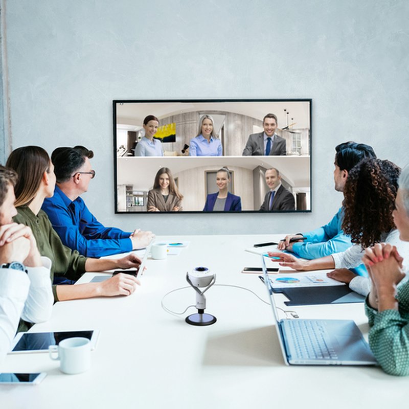 j5create JVU368-N Cámara web con altavoz alimentado por IA de 360° j5create JVU368-N Cámara web con altavoz alimentado por IA de 360° - Imagen 7