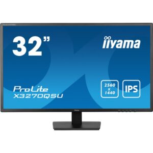 iiyama ProLite X3270QSU-B1 pantalla para PC 81,3 cm (32") 2560 x 1440 Pixeles Wide Quad HD LED Negro