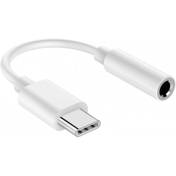 ADAPTADOR NUBBEH USB-C MACHO / JACK HEMBRA WHITE