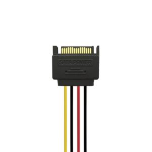 Alternative view of AISENS A131-0353 cable de SATA 0,2 m SATA de 15 pines 2 x SATA de 15 pines Negro, Rojo, Amarillo