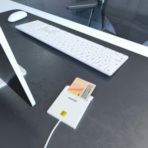 AISENS Lector de Tarjeta Inteligente DNI, Blanco AISENS Lector de Tarjeta Inteligente DNI, Blanco