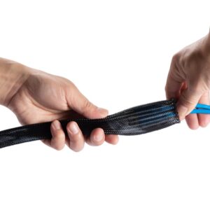 AISENS Organizador de cable poliéster 20mm, Negro, 1.0m AISENS Organizador de cable poliéster 20mm, Negro, 1.0m