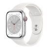APPLE WATCH SERIES 8 GPS + CELL 45MM SILVER ALUMINIUM + CORREA SPORT WHITE