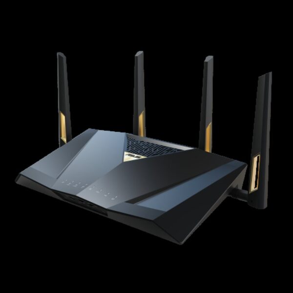 ASUS RT-BE88U router inalámbrico 10 Gigabit Ethernet Doble banda (2,4 GHz / 5 GHz) Negro, Gris