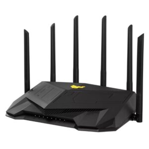 ASUS TUF Gaming AX6000 (TUF-AX6000) router inalámbrico Gigabit Ethernet Doble banda (2,4 GHz / 5 GHz) Negro