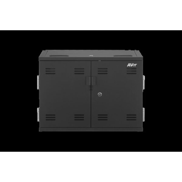 AVer X12 Armario de gestión y carga para dispositivos portátiles Negro