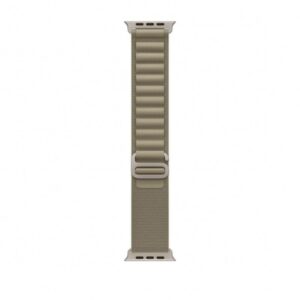 CORREA APPLE WATCH 49MM LOOP ALPINE NATURAL TITANIUM / OLIVE MEDIUM