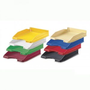 BANDEJA APILABLE DE PLASTICO 350X250X65 MM. COLOR VERDE FAIBO 93-04 | PACK 10 UNIDADES