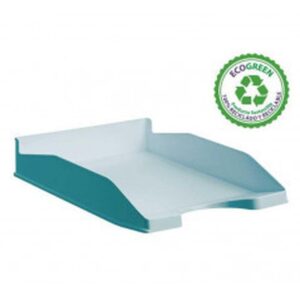 BANDEJA APILABLE ECOGREEN 100% RECICLADO Y RECICLABLE AZUL PASTEL 345X255X60 MM ARCHIVO 2000 742 AZ PS