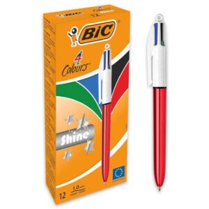 BOLI BIC CUATROSHINE ROJ P DE 1M | PACK 12 UNIDADES