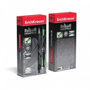BOLÍGRAFO DE BOLA AUTOMÁTICO MEGAPOLIS CONCEPT, COLOR DE LA TINTA: NEGRO ERICH KRAUSE 32 | PACK 12 UNIDADES