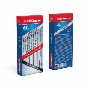 BOLÍGRAFO DE GEL G-POINT, COLOR DE LA TINTA NEGRO ERICH KRAUSE 17628 | PACK 12 UNIDADES BOLÍGRAFO DE GEL G-POINT, COLOR DE LA TINTA NEGRO ERICH KRAUSE 17628 | PACK 12 UNIDADES