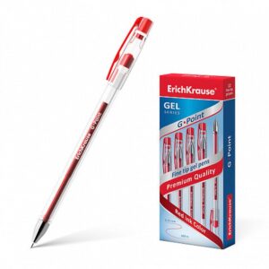BOLÍGRAFO DE GEL G-POINT, COLOR DE LA TINTA ROJO ERICH KRAUSE 17629 | PACK 12 UNIDADES