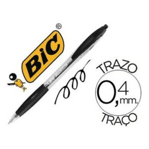 BOLIGRAFO RETRACTIL TRAZO 0,4 MM. ATLANTIS NEGRO BIC 887132 | PACK 12 UNIDADES