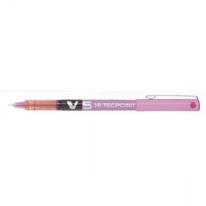 BOLIGRAFO ROLLER TINTA LIQUIDA V5 ROSA PILOT BX-V5-P | PACK 12 UNIDADES