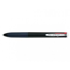 BOLIGRAFO SUPERGRIP G - 4 COLORES - CUERPO COLOR NEGRO PILOT BPKGG-35M-B
