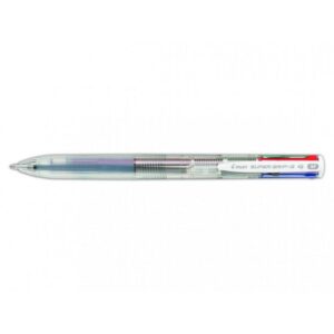 BOLIGRAFO SUPERGRIP G - 4 COLORES - CUERPO COLOR TRANSPARENTE PILOT BPKGG-35M-NC