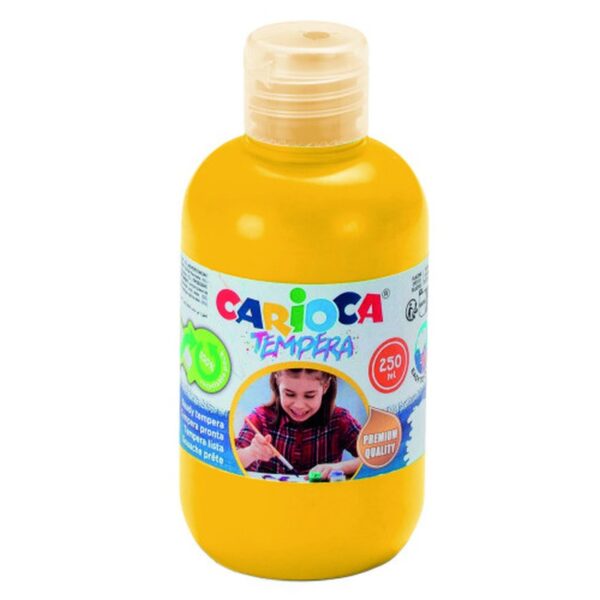 BOTELLA TEMPERA 250 ML. AMARILLO CARIOCA 40424/03