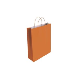 Bismark 329833 bolsa de papel Naranja | PACK 25 UNIDADES