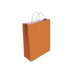 Bismark 329835 bolsa de papel Naranja | PACK 25 UNIDADES