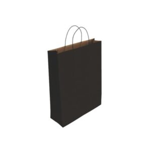 Bismark 329842 bolsa de papel Negro | PACK 25 UNIDADES