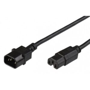 Microconnect PE011403 cable de transmisión Negro 3 m C14 acoplador C15 acoplador