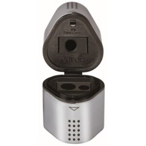 CAJA 10 SACAPUNTAS 2 DEPOSITOS TRIO GRIP COLOR GRIS FABER CASTELL 183800 CAJA 10 SACAPUNTAS 2 DEPOSITOS TRIO GRIP COLOR GRIS FABER CASTELL 183800